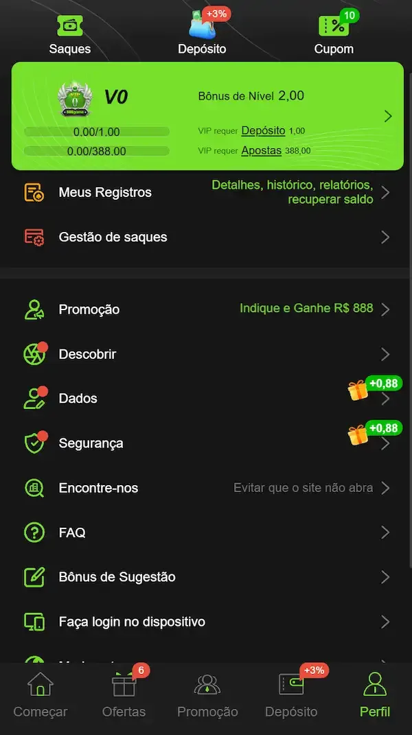 888 game screenshot